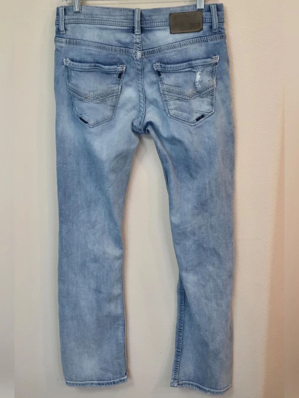 BKE Aiden Distressed Cotton Casual Denim Jeans Mens 30 x 32